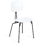 Стул на металлических ножках Travis Chair White варинант исполнения - 1 | Loft Concept в Костроме