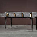 Консоль прямоугольная серая с 4-мя выдвижными ящиками Grany варинант исполнения - 3 | Loft Concept в Костроме