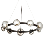 Светодиодная кольцевая люстра IONA Сhandelier black варинант исполнения - 1 | Loft Concept в Костроме