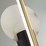 Бра с круглым плафоном из алебастра и бронзовой декоративной стрекозой 65 Alaris  варинант исполнения - 6 | Loft Concept в Костроме