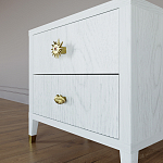 Тумба прикроватная с двумя ящиками Elsa Dreams White варинант исполнения - 3 | Loft Concept в Костроме