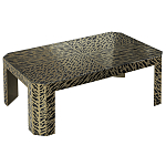 Дизайнерский кофейный стол с рисунком леопард Neytiri Beige Leopard варинант исполнения - 1 | Loft Concept в Костроме