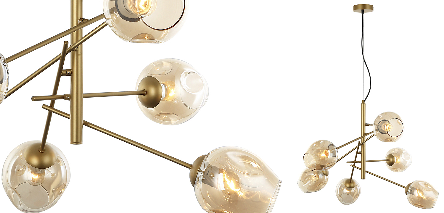 Люстра Branching Bubble Chandelier Vertical Gold Люстра Branching Bubble Chandelier Vertical Gold - Loft-Concept в Костроме