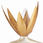 Торшер с 3-мя плафонами в виде цветов Golden Bird of Paradise варинант исполнения - 1 | Loft Concept в Костроме