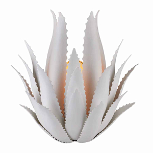 Бра белое в виде растения агавы Mexican Agave