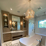 Люстра белая с несколькими ярусами деревянных палочек Bright Wooden Chandelier варинант исполнения - 8 | Loft Concept в Костроме