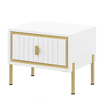 Тумба прикроватная белая с ящиком Antique Order варинант исполнения - 1 | Loft Concept в Костроме