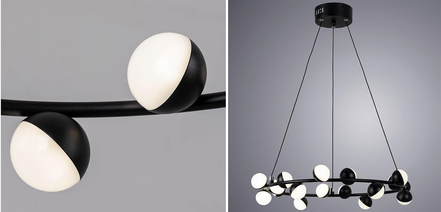 Люстра Vilelme Chandelier black 50 Люстра Vilelme Chandelier black 50 - Loft-Concept в Костроме