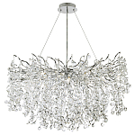 Люстра с хрустальными подвесками на металлических ветках Fairytree Light Silver Chandelier 18 варинант исполнения - 2 | Loft Concept в Костроме