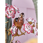 Ваза с птицами и цветами из фарфора с бронзовыми элементами Garden of Eden варинант исполнения - 7 | Loft Concept в Костроме