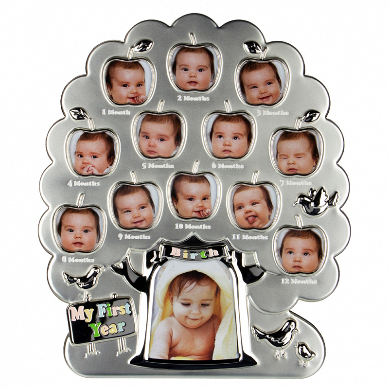 Фоторамка детская Childhood Corner Tree 13 фото Серебристый Фоторамка детская Childhood Corner Tree 13 фото Серебристый в Костроме | Loft Concept