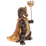 Подсвечник в виде дракона Dragon candlestick Gold варинант исполнения - 1 | Loft Concept в Костроме