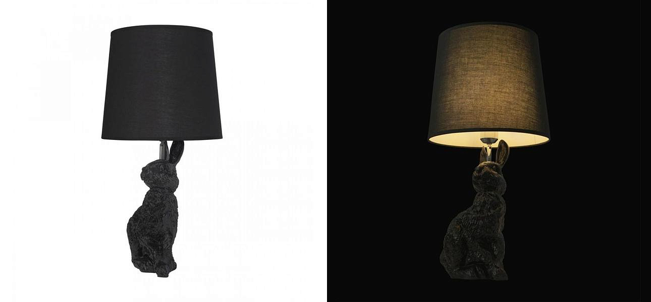 Настольная лампа Черный заяц Moooi Black Rabbit Настольная лампа Черный заяц Moooi Black Rabbit - Loft-Concept в Костроме
