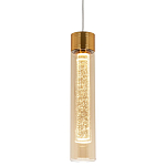 Подвесной светильник золото Sparkling Bubbles Tube Gold Amber Hanging Lamp варинант исполнения - 1 | Loft Concept в Костроме