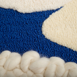 Ковер ручной работы Electric blue and popcorn варинант исполнения - 3 | Loft Concept в Костроме