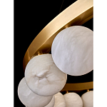 Люстра круглая с сферическими плафонами из натурального камня Phased Spheres варинант исполнения - 3 | Loft Concept в Костроме