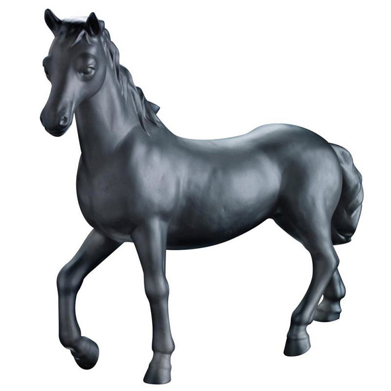 Статуэтка Horse Bisc. Белый Черный Статуэтка Horse Bisc. Белый Черный в Костроме | Loft Concept