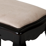 Табурет из массива березы с льяной обивкой в стиле прованс Vintage варинант исполнения - 3 | Loft Concept в Костроме