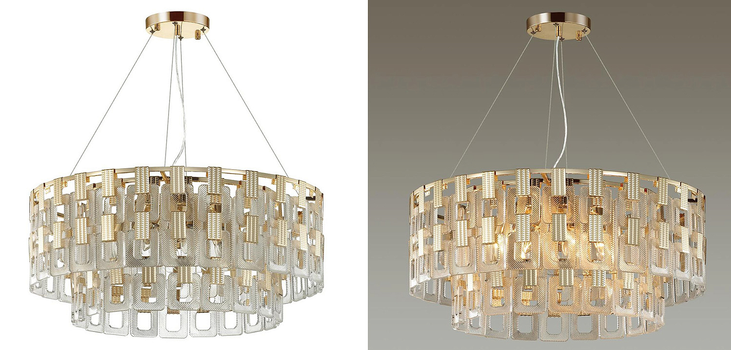 Люстра Ribbed Elements Pendant Round 67 Люстра Ribbed Elements Pendant Round 67 - Loft-Concept в Костроме