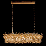 Люстра с декоративными элементами в виде крупных хрустальных цветов Palace Gardens варинант исполнения - 1 | Loft Concept в Костроме