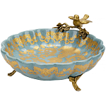 Блюдо фарфоровое Птица на ветке Flora варинант исполнения - 1 | Loft Concept в Костроме