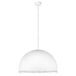 Подвесной светильник в форме купола белого цвета с ажурной бахромой Tactile Line варинант исполнения - 7 | Loft Concept в Костроме