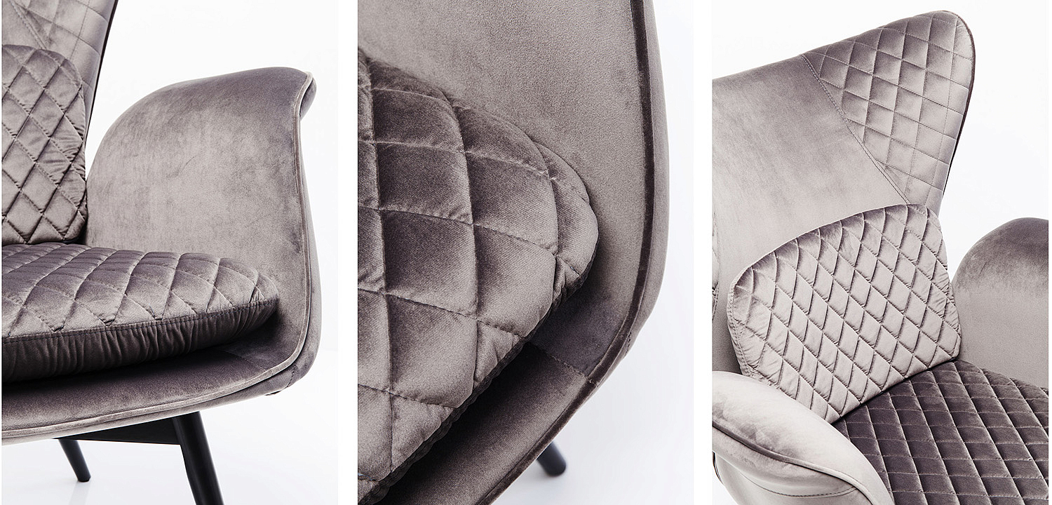 Кресло Gray Velvet Throne Кресло Gray Velvet Throne - Loft-Concept в Костроме