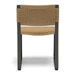 Дизайнерский стул с каркасом из металла с плетеными сиденьем и спинкой GREEN POINT Chair варинант исполнения - 4 | Loft Concept в Костроме