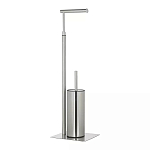 Держатель для туалетной бумаги с ершиком Chrome Bathroom Accessory варинант исполнения - 2 | Loft Concept в Костроме