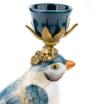 Фарфоровый подсвечник с птицей Eden Garden варинант исполнения - 4 | Loft Concept в Костроме