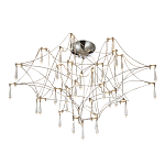 Потолочный светильник с тонким металлическим каркасом цвета хром Quasar варинант исполнения - 1 | Loft Concept в Костроме