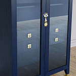 Дизайнерский шкаф витрина Elsa Dreams Blue с 4-мя ящиками варинант исполнения - 3 | Loft Concept в Костроме