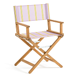 Кресло режиссерское из акации и ткани Geneva варинант исполнения - 5 | Loft Concept в Костроме