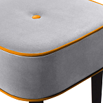 Квадратный мягкий пуф на черных ножках Winton Pouf Square варинант исполнения - 12 | Loft Concept в Костроме