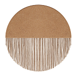 Бра круглое натуральная пробка с бахромой Natural Cork варинант исполнения - 1 | Loft Concept в Костроме