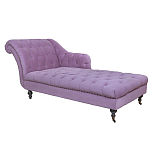 Кушетка фиолетовая с мягкой обивкой из велюра Michael Couch варинант исполнения - 1 | Loft Concept в Костроме