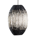 Подвесной светильник вертикальной овальной формы украшенный круглыми бусинами Gradient Oval Pendant Lamp  варинант исполнения - 1 | Loft Concept в Костроме