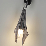 Бра черного цвета с плафоном из рельефного стекла Glass Pod варинант исполнения - 9 | Loft Concept в Костроме