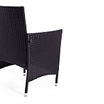 Обеденный комплект из искуственного ротанга Vintara черный варинант исполнения - 3 | Loft Concept в Костроме