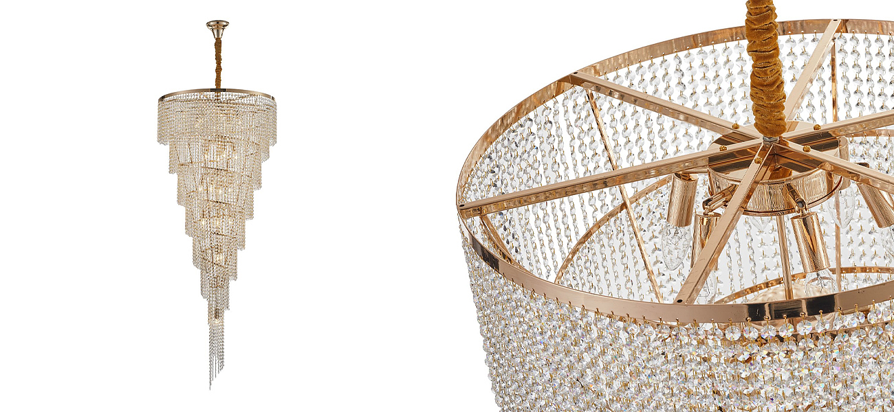 Хрустальная люстра Crystal Art Bronze D70 см Хрустальная люстра Crystal Art Bronze D70 см - Loft-Concept в Костроме