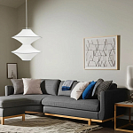 Подвесной вязаный белый светильник «Звезда Востока 02» варинант исполнения - 1 | Loft Concept в Костроме