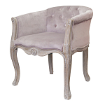 Кресло низкое в стиле прованс Розовый Велюр Louis French Armchair  варинант исполнения - 3 | Loft Concept в Костроме