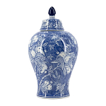 Ваза с крышкой в китайском стиле Гранатовое дерево Blooming Pomegranate варинант исполнения - 3 | Loft Concept в Костроме