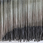 Пейзаж из нитей Макраме Wall decor Black and White Landscape варинант исполнения - 4 | Loft Concept в Костроме