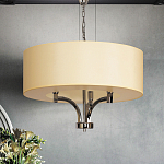 Люстра подвесная с цилиндрическим абажуром кремового цвета Natural Concepts варинант исполнения - 3 | Loft Concept в Костроме