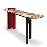 Консоль с овальной столешницей со светодиодной подсветкой Ruby варинант исполнения - 1 | Loft Concept в Костроме