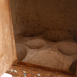 Декоративная винтажная печка из глины с инкрустацией Rarity варинант исполнения - 3 | Loft Concept в Костроме