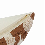 Чехол на подушку с вышивкой в виде геометрических узоров Beige Calista Square варинант исполнения - 3 | Loft Concept в Костроме