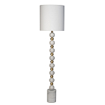 Торшер мраморный с белым абажуром Floor lamp Jewelry варинант исполнения - 1 | Loft Concept в Костроме