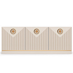 ТВ-тумба с 3-мя фактурными дверцами Satin Furniture варинант исполнения - 2 | Loft Concept в Костроме